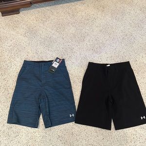 3 under Armour boys shorts size 10